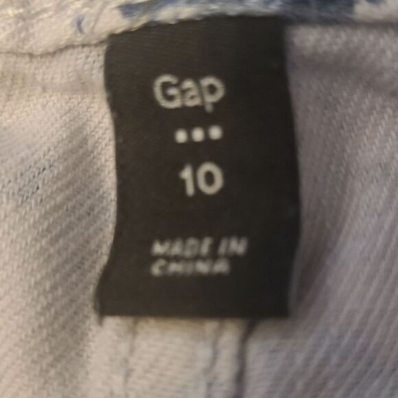 GAP Skirt‎ Mini Denim Floral 5-Pocket Jeans Style Women's Sz 10 - Picture 3 of 11